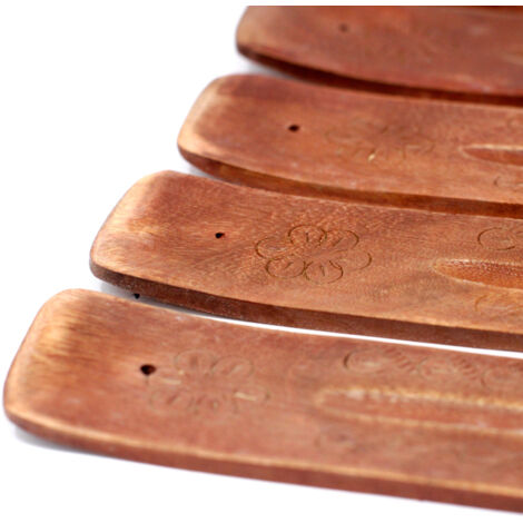 Cendrier en bois de manguier sculpté 10"- Vendu par 1 (1/4)