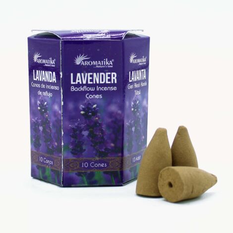 Encens Masala Backflow pack de 10 - Lavande- Vendu par 1 (1/2)