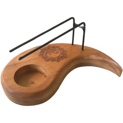 Chauffe-eau Teardrop Palo Santo - Bois de teck - Design Yin et Yang- Vendu par 1 (1/3)