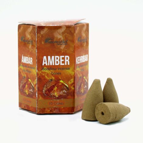 Encens Masala Backflow pack de 10 - Ambre- Vendu par 1 (1/2)