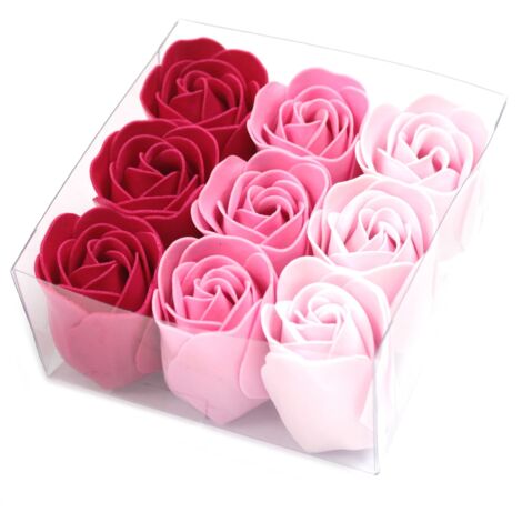 Lot De 9 Fleurs En Papier Et éventails Roses Suspendus - Décoration Fête, Mariage, Anniversaire - 3 Tailles