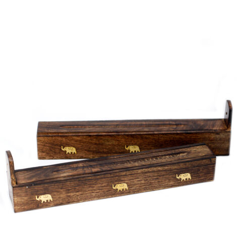 Boîte à Encens en Bois de Manguier - Assortiment- Vendu par 1 (1/4)
