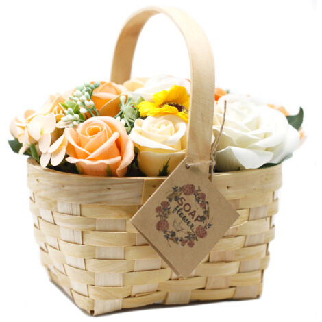 Grand bouquet d'oranges dans un panier en osier- Vendu par 1 (1/3)