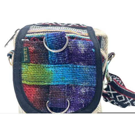 Sac messager en chanvre tiedye- Vendu par 1 (1/3)