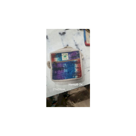 Sac Messegner en Chanvre Tiedye 1 Zip- Vendu par 1 (1/4)