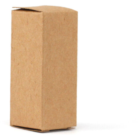 Boîte pour bouteille d'huile essentielle de 10 ml - Marron- Vendu par 1 (1/4)