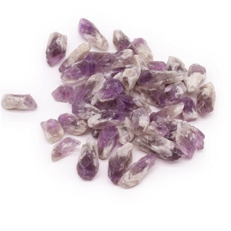 Cristaux bruts (500 g)  Points bruts d'améthyste- Vendu par 1 (1/4)
