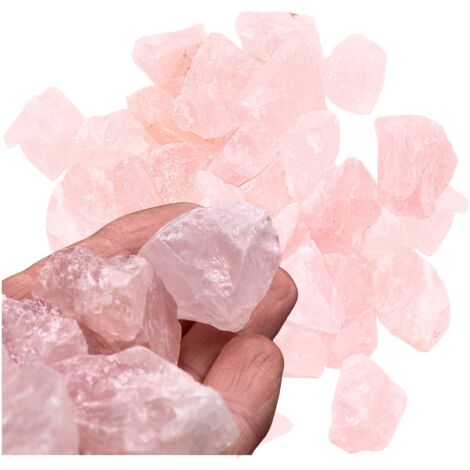 Pierres de quartz rose brut 1 pièce 2-4 cm (1/5)