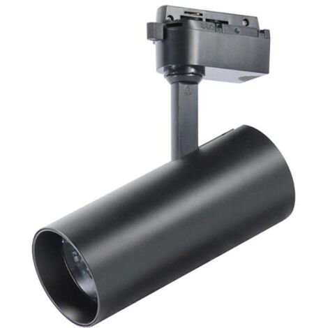 Spot LED sur rail Noir Aras 30W Monophasé CCT Negro CCT - Ledme - LM3162