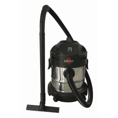 Leman – Aspirateur souffleur inox 20L 1250W – Dépression 18Kpa – Pour chantiers humides – LOASP201 (1/5)