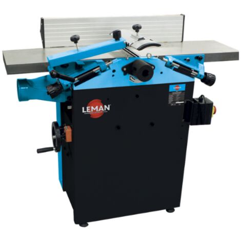 Leman – Dégauchisseuse-raboteuse 250mm 1500W – Table en fonte d'acier ajustable – Vitesse 4000 tr/min – RAD250