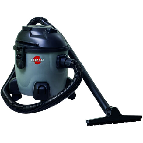 Leman – Aspirateur eau et poussière 15L 1250W – Dépression 16Kpa – Débit d’air 58L/S – Cuve polypropylène – LOASP151 (1/3)
