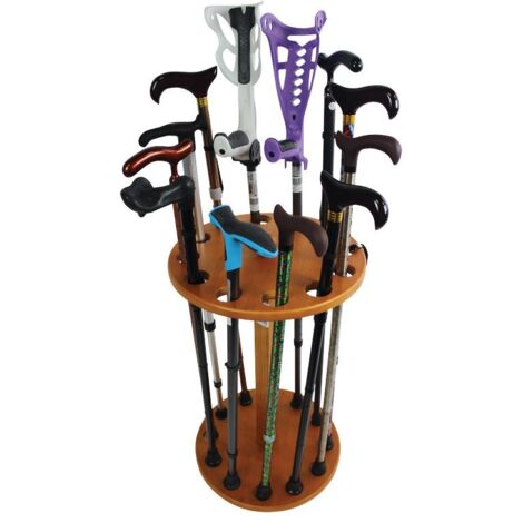 Supports De Canne Pour Fauteuil Roulant - Noir, Moderne Et Solide