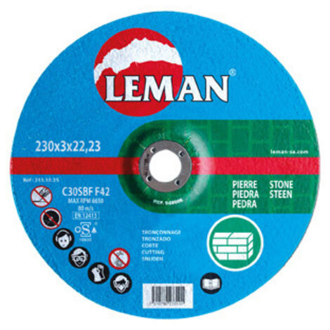 DISQUE TRONCONNAGE MATERIAUX 115X3.0X22.23 F42 - 113.10.25 - LEMAN (1/2)