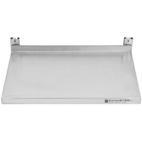 Etagère Murale en Inox sur Crémaillères - L 600 x P 400 mm (1/5)
