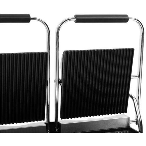 Grill Panini Double à Plaques Rainurées
