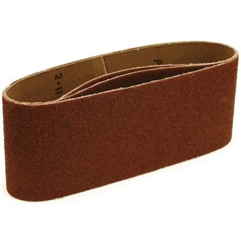Leman – Bande abrasive de ponceuse 914 x 100 mm – Grain 120 – Liant double résine pour ponçage efficace – Vendu à l'unité