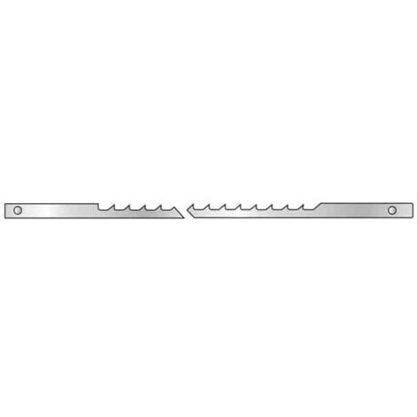 Leman – Lame de scie à chantourner 127mm – Acier au carbone – Denture Hook 7 TPI pour bois tendre et dur – Lot de 12 lames