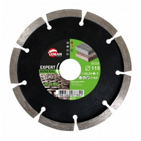 Leman - Disque diamant segment à déjointer mortier 115x22,23x8mm