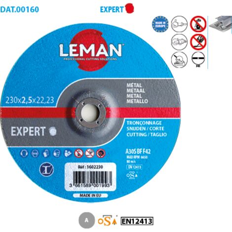 Disque à tronçonner métal Expert ø 300 Alésage 25,4 Ep. 3,8mm Plat F41 Boite de 10