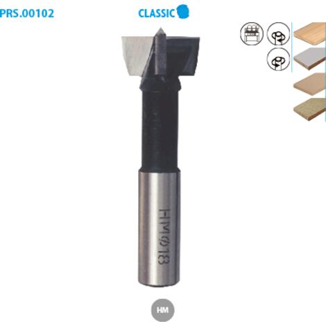 Mèche à façonner pour bois Classic ø 18 Long. 57 Long. Utile 30 Sens R (droit) (1/2)