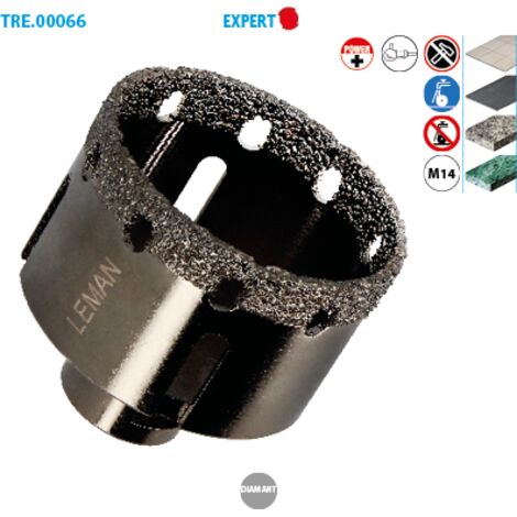 TREPAN DIAMANTE M14 GRES CERAME Ø60