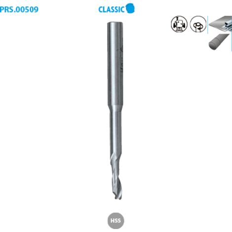 FRAISE ACIER / DECOLLETEE D8X14/54X80 Q8 alu / plastiques - 509.508.54 - LEMAN (1/3)