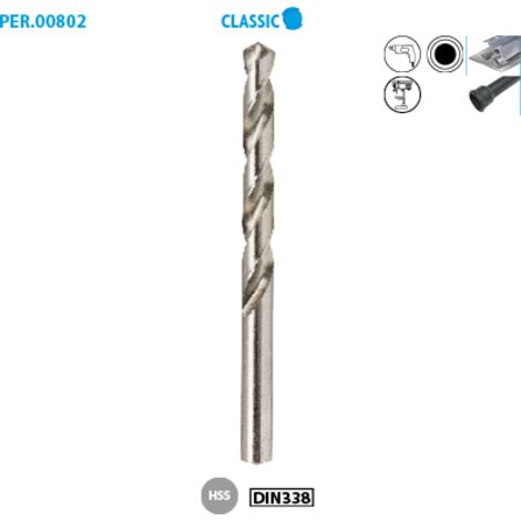 FORET METAL ACIER PRO MEULE D.4,2MM ETUI X10 (1/2)