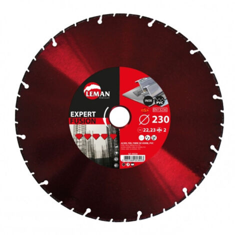 DIAMANT BRASE D.125X45X1.8X2.0 COUPE ACIERS - 950125 - LEMAN (1/2)