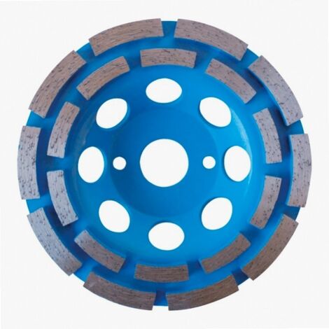 Leman – Disque plateau diamanté double pistes 180mm – Pour béton armé – Évacuation des poussières – Longévité et vitesse de travail optimales - ton180mm