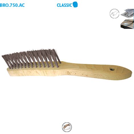 BROSSE EN V SPE. SOUDURE 295X145X35 FIL ACIER 0,35 MANUELLE (1/3)