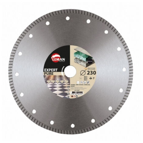 Leman - Disque Diamant Jante Continue Grès Cérame 180x30/25,4/22,23 Ht 7