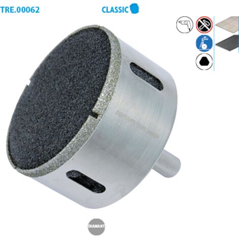 TREPAN DIAMANTE D12 HT35 PERÇAGE A EAU CARRELAGE