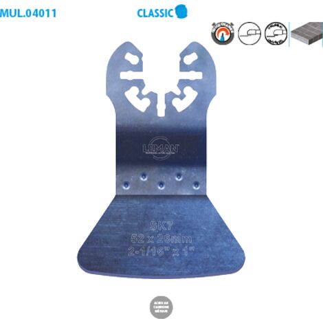 Leman - Spatule rigide acier carbone 52x26 mm SK7 - 4011.01 (1/2)