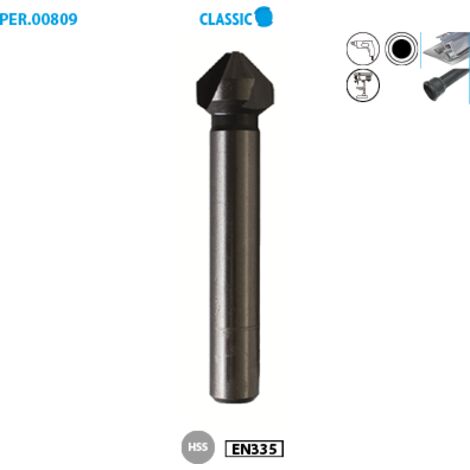 FRAISE CONIQUE HSS SUR TIGE DIAM.8.3MM (1/2)