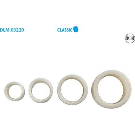 Leman – Lot de 4 bagues nylon pour meuleuse – Diamètres 32/25.4 mm, 25.4/20 mm, 20/16 mm, 16/12.7 mm – Réduction pour meules d'affûtage