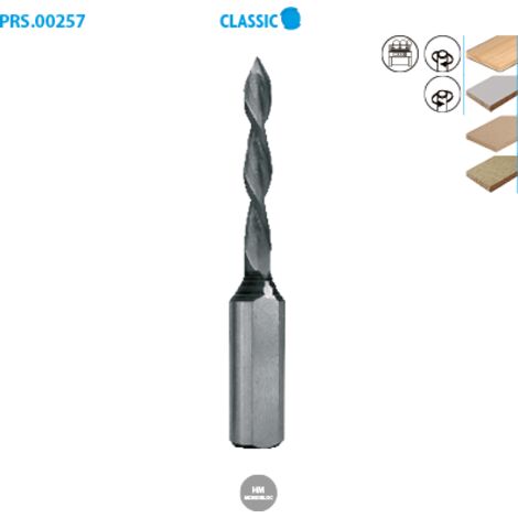 MECHE A PERCER MONOBLOC D3/10X30 LT70 GAUCHE HM micro-grain