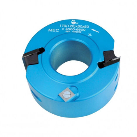 Leman – Porte-outils de toupie pour feuillurage et profilage – Diamètre d'alésage 120mm – Montage fers 40/50mm – Pour bois massifs et lamifiés