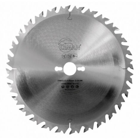 Leman – Lame de scie circulaire carbure 400mm – Alésage 30mm – 40 dents pour débit bois – Coupe nette sans éclat - 400X30X28Z