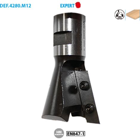 Leman – Porte-outil à queue d'aronde 15° – Usinage précis pour joints en bois – Diamètre 39,5 mm – Vitesse max 23000 trs/min