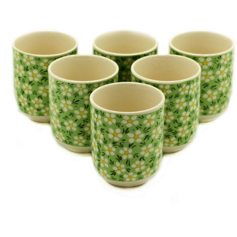 Tasses à Tisane - Marguerite Verte- Vendu par 6 (1/2)