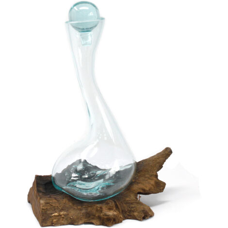 Verre en Pâte sur Bois - Carafe à Vin- Vendu par 1
