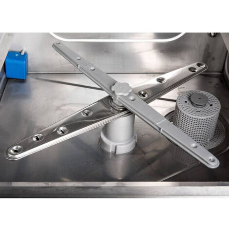 Lave-Verre Professionnel avec Doseur de Liquide de Rinçage et Détergent - 35 x 35 cm - Dynasteel