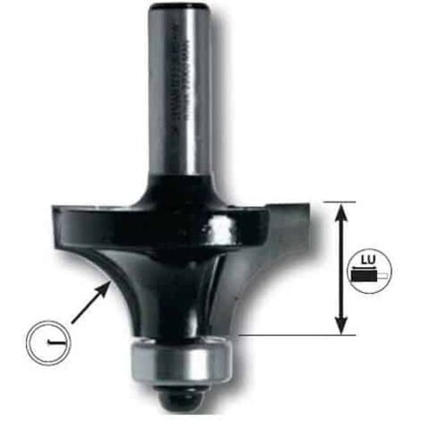 LEMAN Mèche 1/4 de rond queue diamètre 6 mm - 19 mm - 6 mm - 13 mm - 3 mm