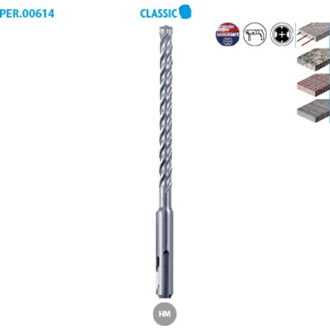 FORET BETON SDS + 4 TAILLANTS D.6MM LG.110MM - 614.110.06 - LEMAN