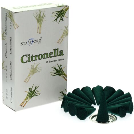 Cônes d'encens à la citronnelle- Vendu par 1 (1/3)