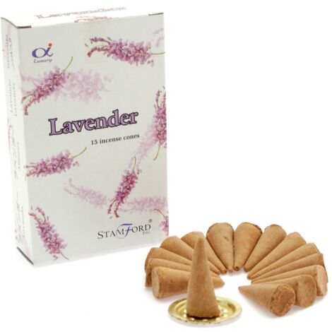 Cônes d'encens lavande- Vendu par 1 (1/3)