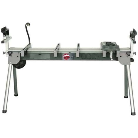 Leman – Etabli modulable portatif avec étau multi-positions 350mm – Bras télescopique 1635 à 2900mm – 3 prises intégrées – Lampe d’appoint – EST290 (1/6)