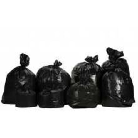 Sac poubelle 110l noir 30 microns le carton de 200 - PROMOSAC - Sac poubelle 110 litres