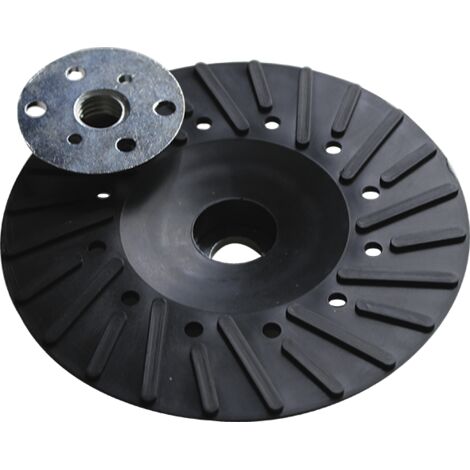 PLATEAU CAOUTCHOUC VENTILE D.180 M14 POUR DISQUE FIBRE